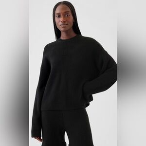 Gap CashSoft Shaker-Stitch Ribbed Crewneck Sweater Oversized Slouchy NWOT M